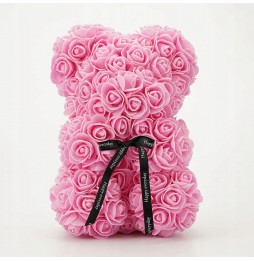 Miś z Róż Prezent na Walentynki Urodziny Rose Bear + Pudełko