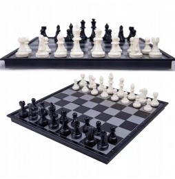 Klasyczne Duże Szachy Warcaby Magnetyczne 2w1