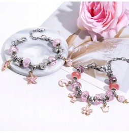 Mega Zestaw do Robienia Bransoletek Koraliki Charms Pudełko Prezent