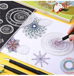 Spirograf Zestaw do Rysowania 3D Szablony GRATIS