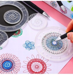 Spirograf Zestaw do Rysowania 3D Szablony GRATIS
