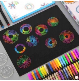 Spirograf Zestaw do Rysowania 3D Szablony GRATIS