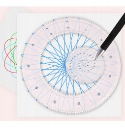 Spirograf Zestaw do Rysowania 3D Szablony GRATIS