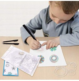 Spirograf Zestaw do Rysowania 3D Szablony GRATIS