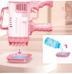 Pistolet na Bańki Mydlane Bazooka Bubble Automat do Baniek