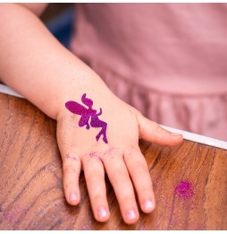 Duży Zestaw do Robienia Tatuaży Brokatowych Szablony DIY