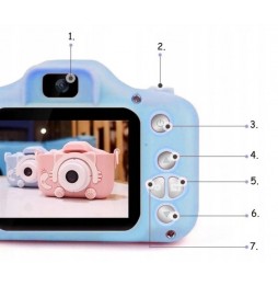 Aparat Cyfrowy dla Dzieci Fotograficzny Kamera Unicorn + Karta 32 GB