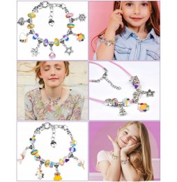 Kreatywny Zestaw Koraliki do Robienia Bransoletek Biżuterii Sznurki Ozdoby na Prezent