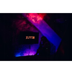 Projektor Gwiazd Lampka Nocna Astronauta 8 trybów Rzutnik Laserowy LED