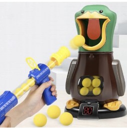 Głodna Kaczka Strzelanie do Celu 2 Pistolety Kulki Dźwięk Gra Zręcznościowa