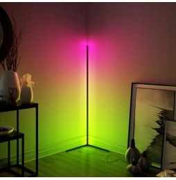 Lampa Narożna Podłogowa Stojąca Lampka Nocna RGB LED + Pilot