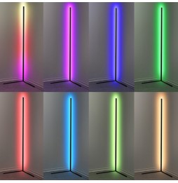 Lampa Narożna Podłogowa Stojąca Lampka Nocna RGB LED + Pilot