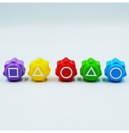 Gonggi Gong Gi Squid Game 2 Zestaw Pięciu Kostek do Gry + Pudełko