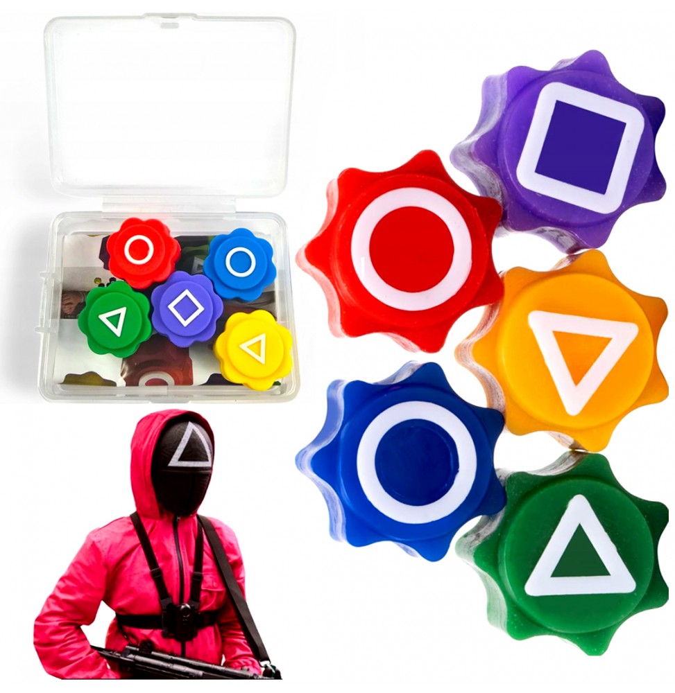 Gonggi Gong Gi Squid Game 2 Zestaw Pięciu Kostek do Gry + Pudełko