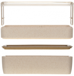 Śniadaniówka Lunchbox Pojemnik na Śniadanie Jedzenie 750ml + Sztućce