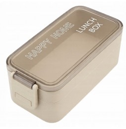 Śniadaniówka Lunchbox Pojemnik na Śniadanie Jedzenie 750ml + Sztućce