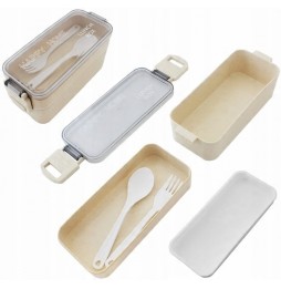 Śniadaniówka Lunchbox Pojemnik na Śniadanie Jedzenie 750ml + Sztućce