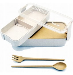 Śniadaniówka Lunchbox Pojemnik na Śniadanie Jedzenie 750ml + Sztućce