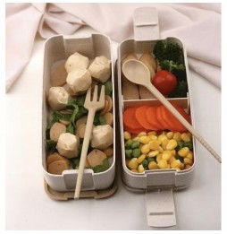 Śniadaniówka Lunchbox Pojemnik na Śniadanie Jedzenie 750ml + Sztućce