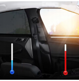 4x Moskitiera Samochodowa na Szybę Osłona Przeciwsłoneczna do Auta Zasłonki Przód Tył