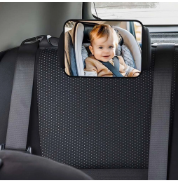 Lusterko Samochodowe do Obserwacji Dziecka Regulowane na Zagłówek Auto Fotelik