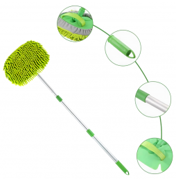 Szczotka Mop Teleskopowa do Mycia Samochodu Okien Dachu Regulowana 52-100cm 180°