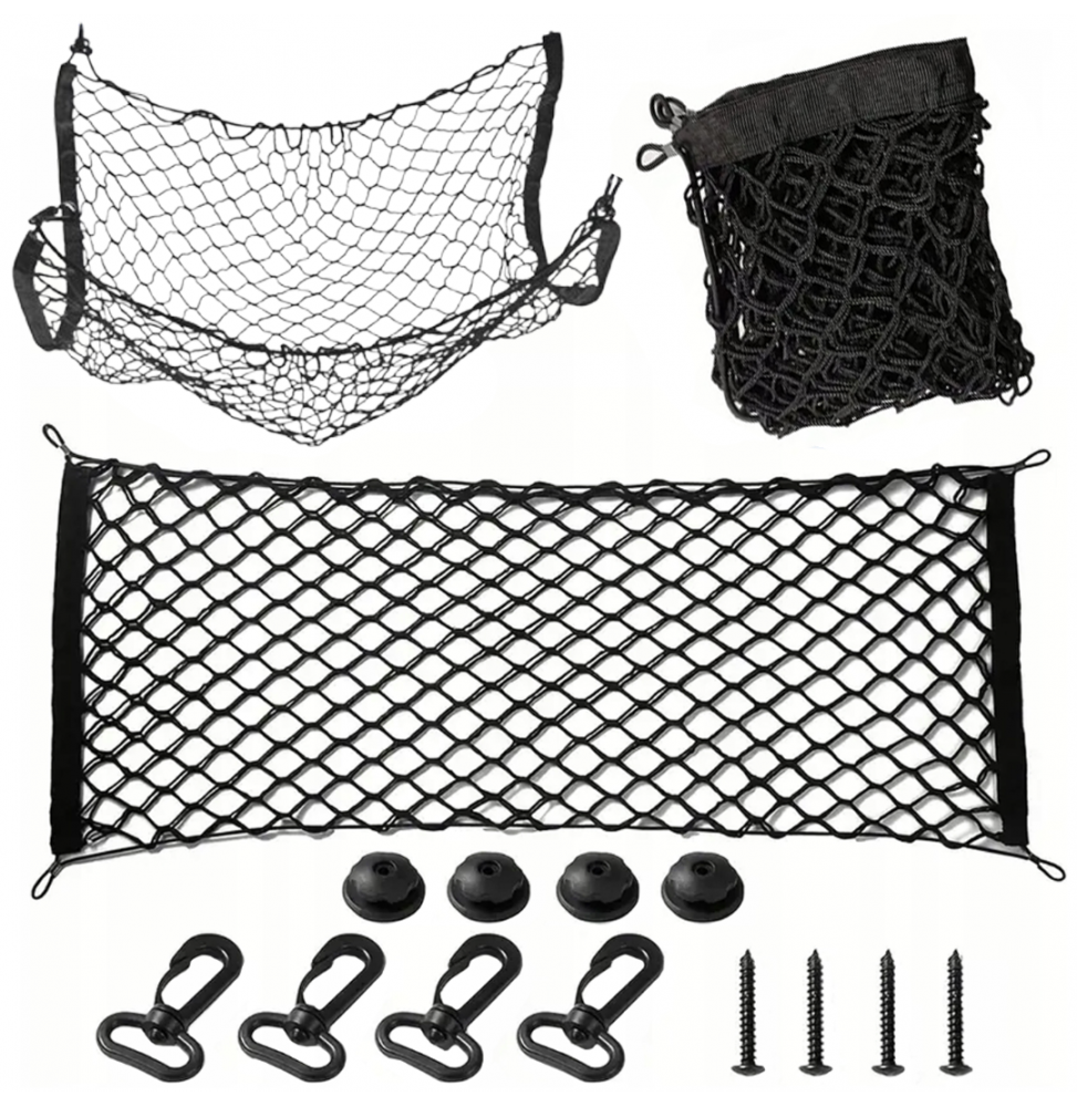 Siatka do Bagażnika Autosiatka Samochodowa Duża Organizer do Bagażnika