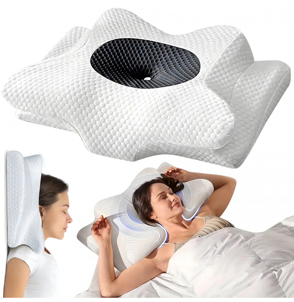 Poduszka Ortopedyczna Profilowana do Spania na Brzuchu Plecach 3D Motylek