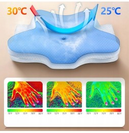 Poduszka Ortopedyczna Profilowana do Spania na Brzuchu Plecach 3D Motylek