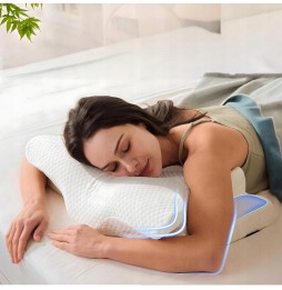 Poduszka Ortopedyczna Profilowana do Spania na Brzuchu Plecach 3D Motylek